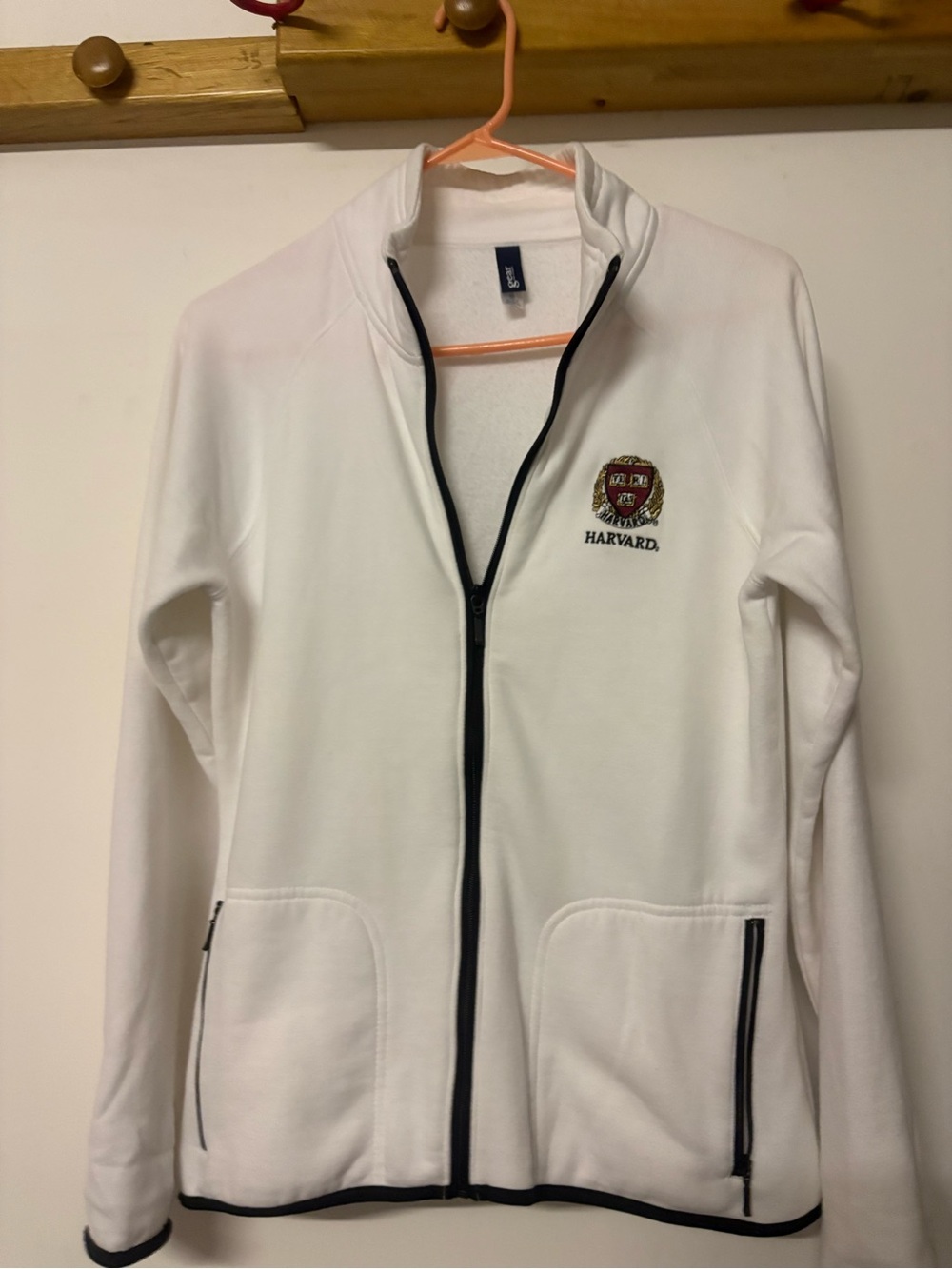 White Full-Zip Fleece Jacket